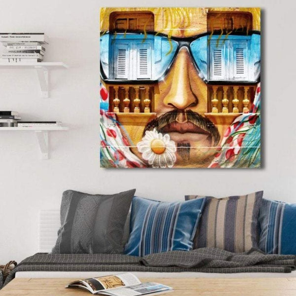 Man in Glasses, Street At