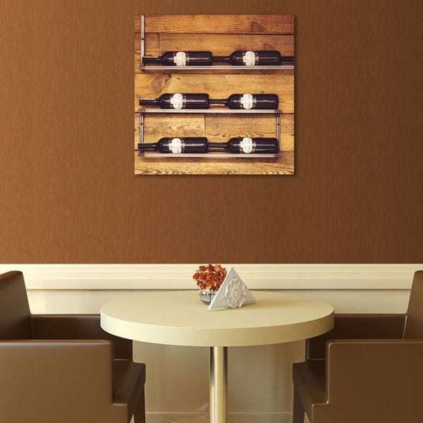 Bottles of Wine, Photo on Metal