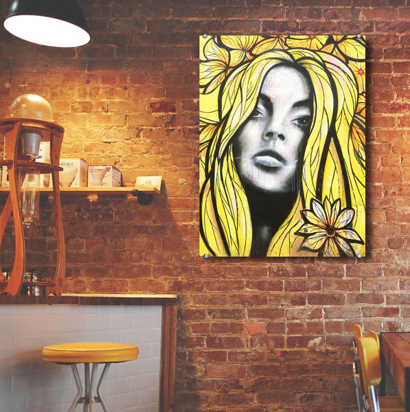 Girl With Yellow Hair, Graffiti