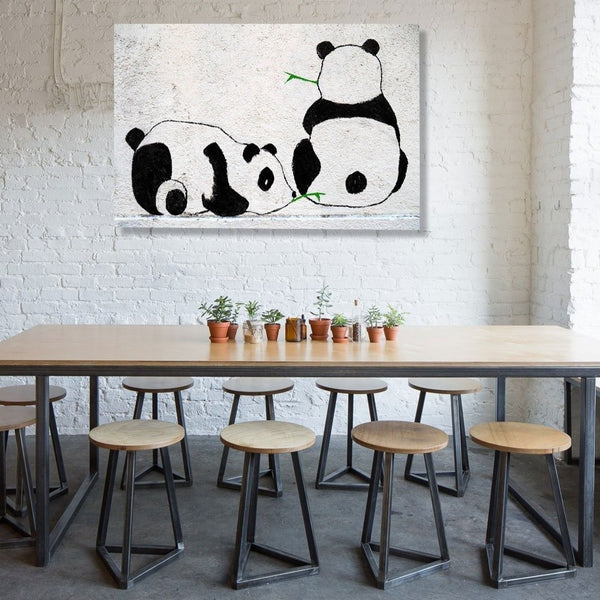 Two Pandas Graffiti