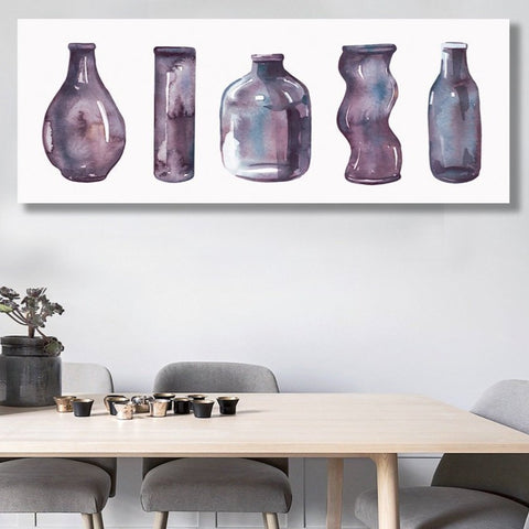 Watercolor Bottles Composition, Watercolor Art