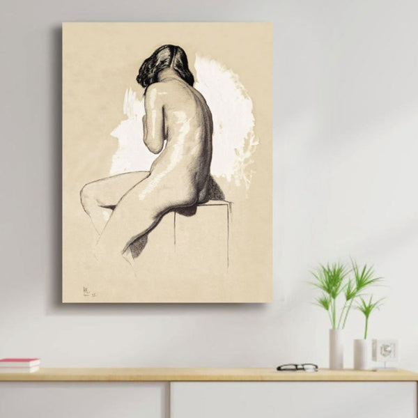 Nude Study From Behind, Reproduction