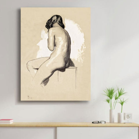 Nude Study From Behind, Reproduction