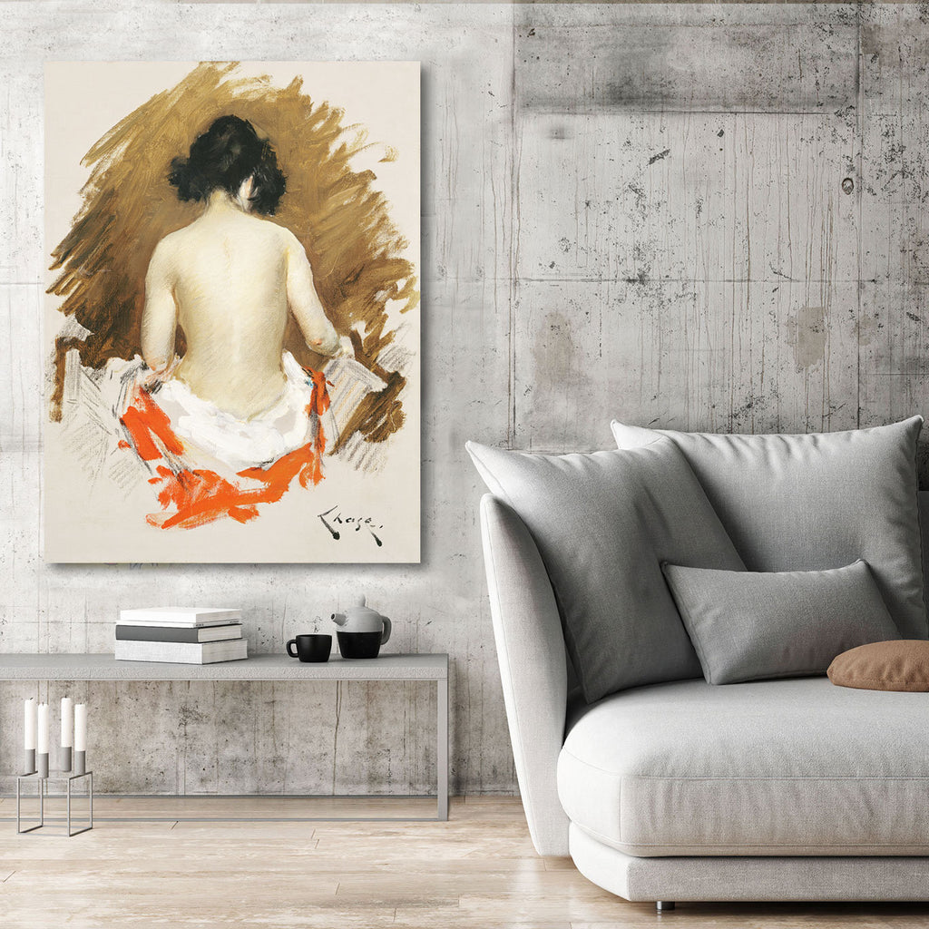 Naked Japanese Woman With Kimono, Reproduction