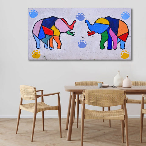 Colorful Elephants, Street Art
