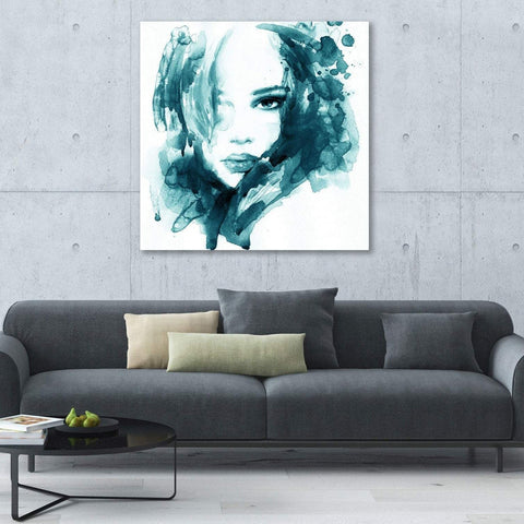 Woman Portrait, Watercolor Art