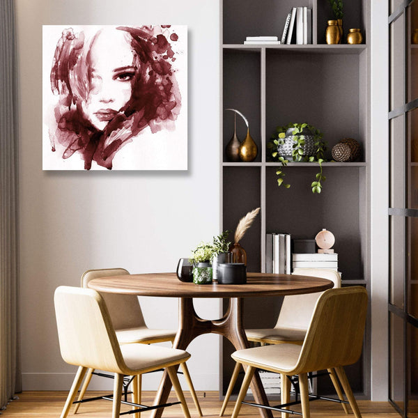 Woman Portrait, Watercolor Art
