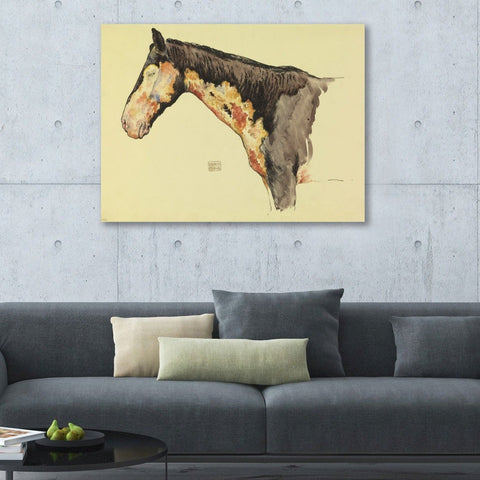 Horse Sketch with Effect of Mustard Gas
