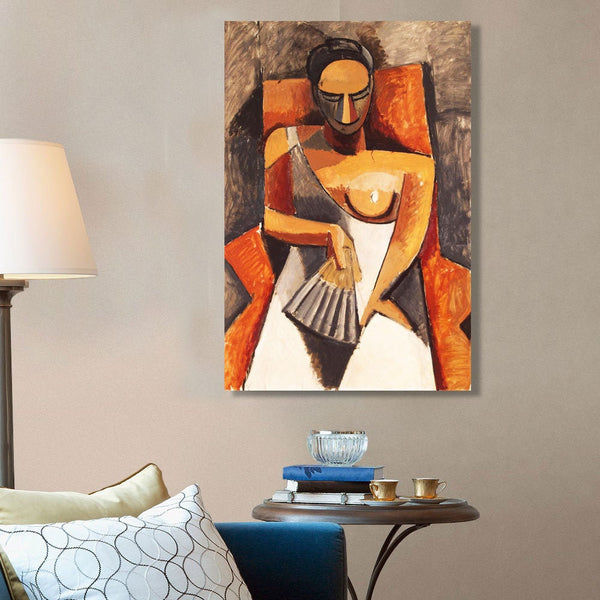 Portrait Woman with Fan, Reproduction