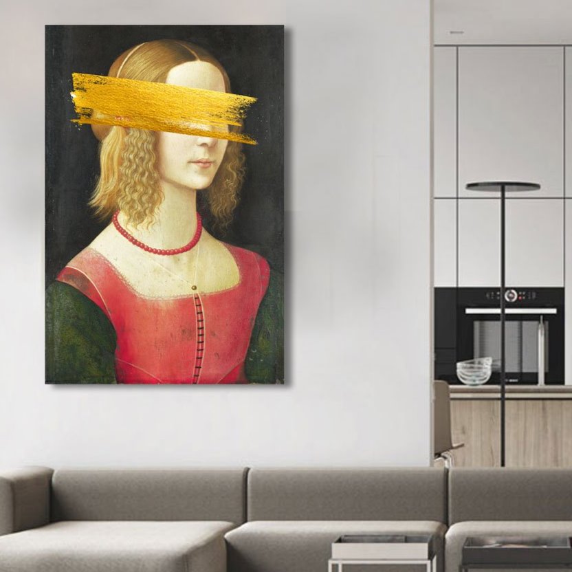 Portrait of a Young Woman by Domenico Ghirlandaio, Altered Art