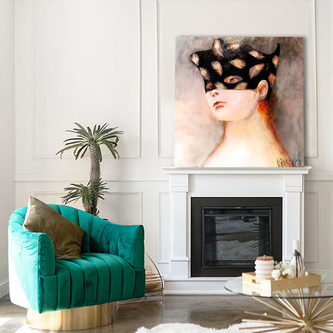 Woman Portrait, Abstract Contemporary Art