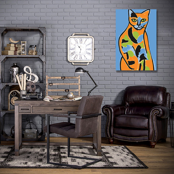 Abstract Cat Picasso Style, Digital Art