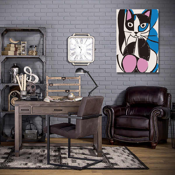 Abstract Cat Picasso Style, Digital Art
