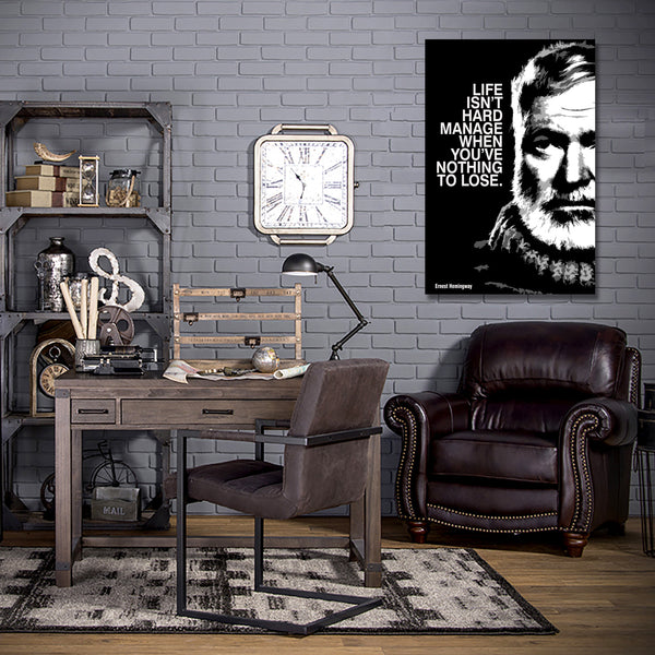 Ernest Hemingway Quote #3, Poster