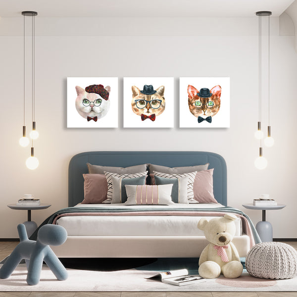 Cat Character, Watercolor Art