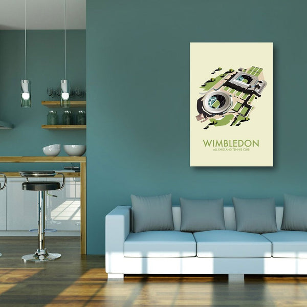 Wimbledon Tennis Metal Poster