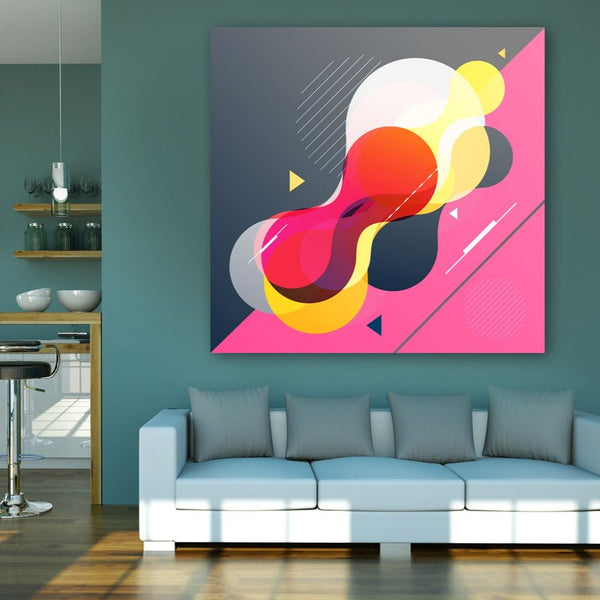Memphis Style Abstract Design, Digital Art