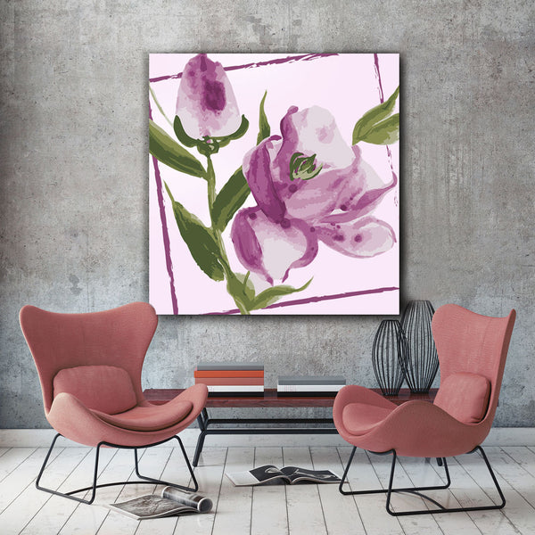 Watercolor Hand-drawn Flowers, Digital Art