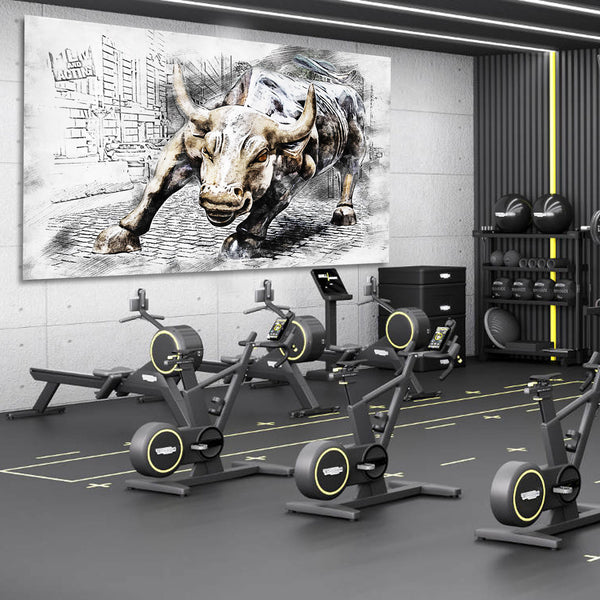 Charging Bull of Wall Street, Digital Art