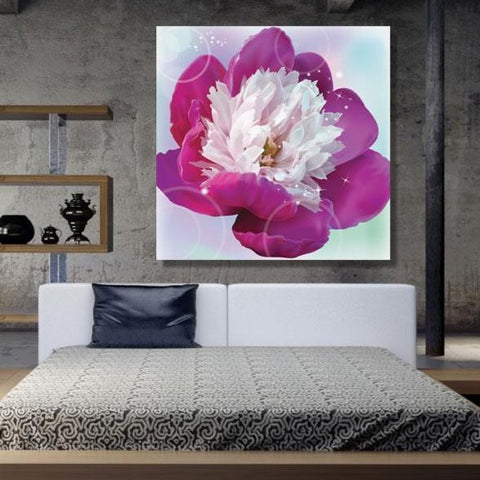 Pink Flower Peony, Digital Art