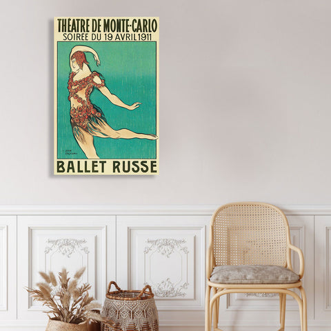 Theater Monte-Carlo – Ballet Russe, Vintage Poster