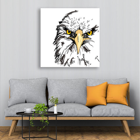 Hand-drawn Owl, Digital Art