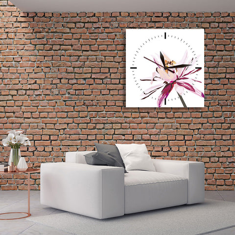 Art CLOCK, Pink Lotus