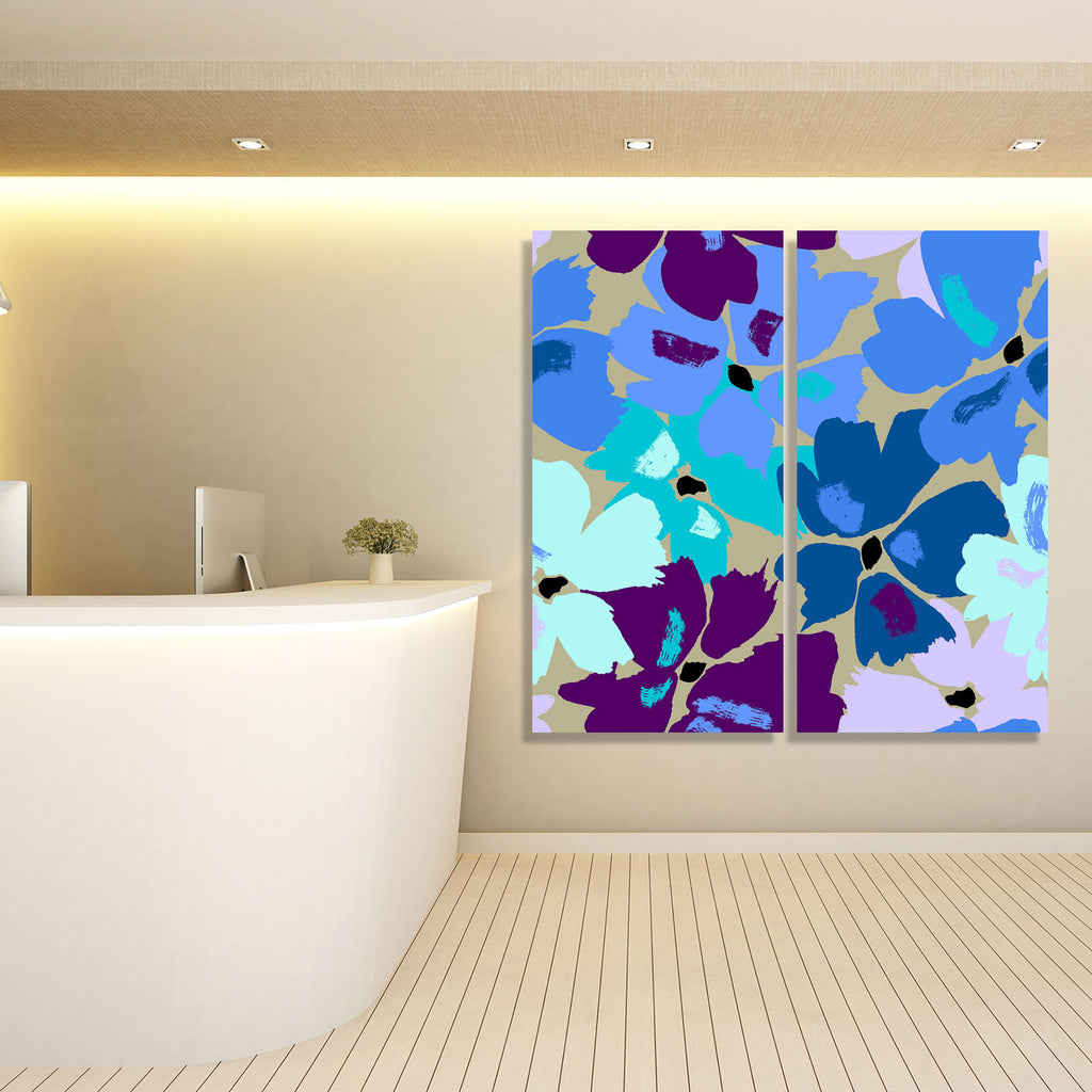 Blue Flowers, Digital Art