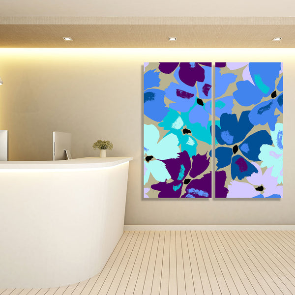 Blue Flowers, Digital Art