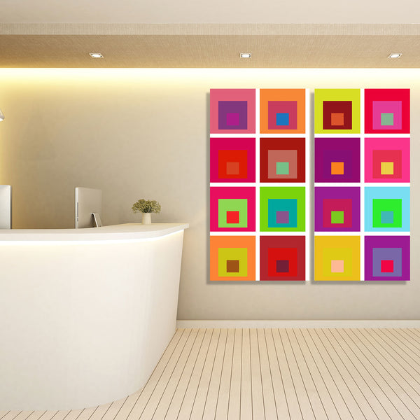 Abstract Squares Josef Albers Inspired, Digital Art