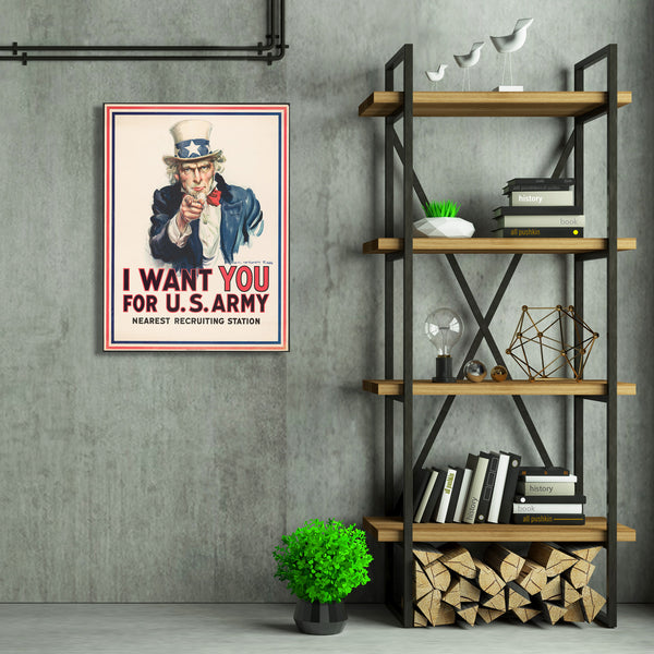I Want You United States Army, Vintage Recruiting Poster