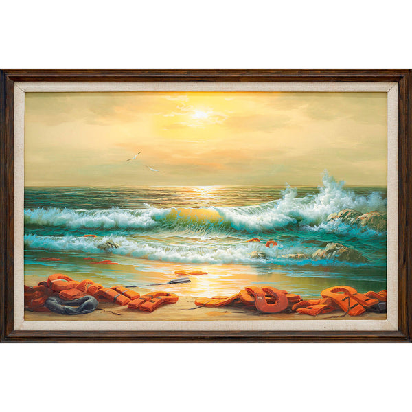 Banksy, Mediterranean Sea View,  Altered Art