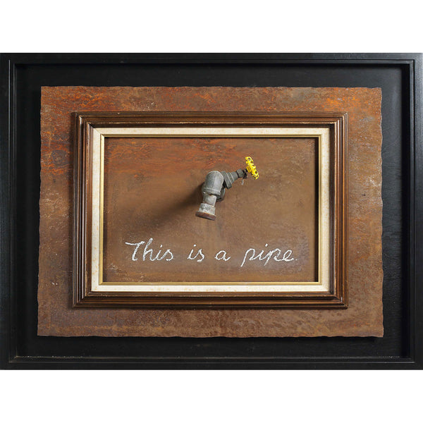Banksy This Is a Pipe, Graffiti Street Art