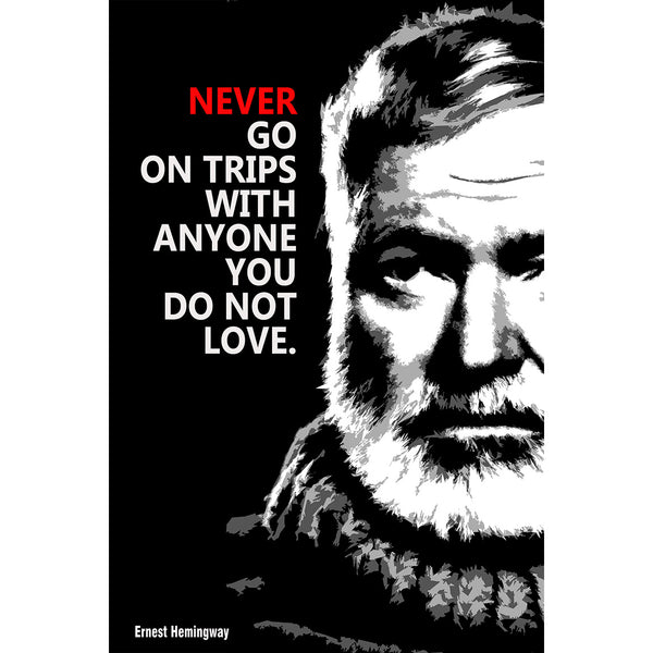 Ernest Hemingway Quote #2, Metal Poster