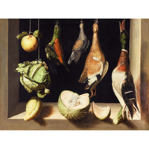 Still Life with Game Fowl, Trompe l'oeil
