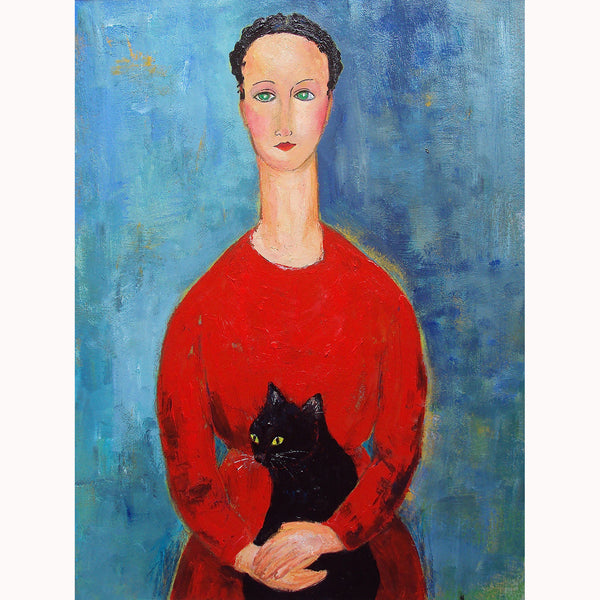 Woman in Red Dress, Reproduction