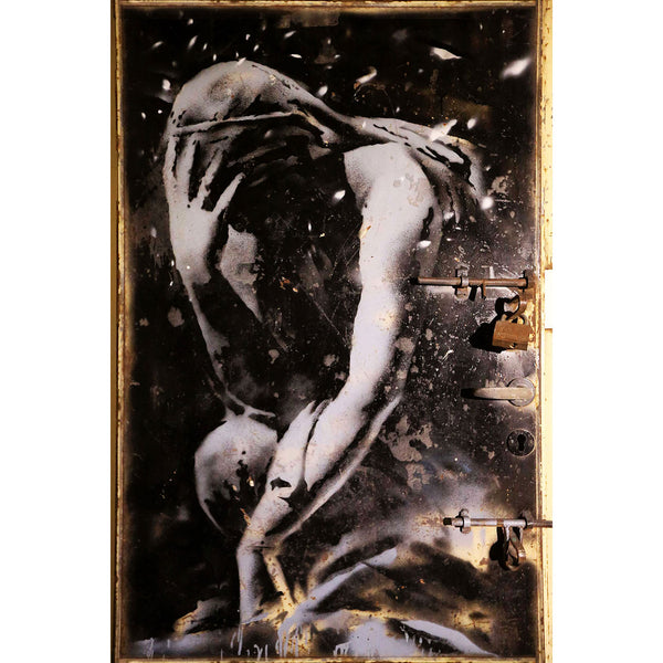 Banksy Thinker, Graffiti