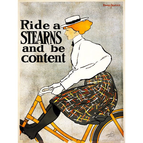 Women in Cycling, Retro Advertising Poster