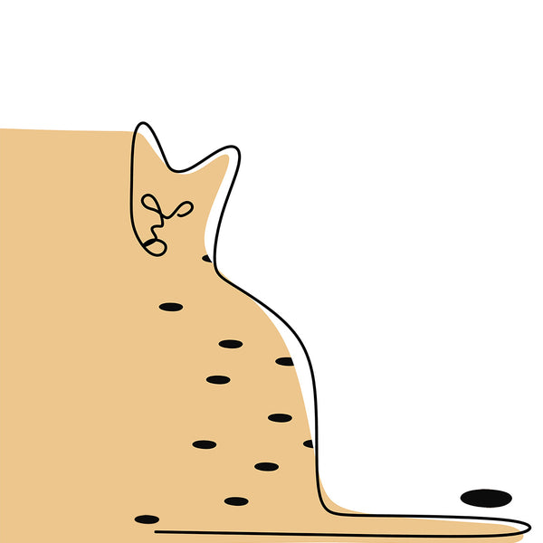 Cat, One Line Drawing
