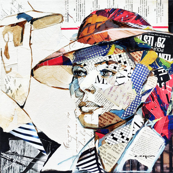 Casablanca, Collage/Watercolor