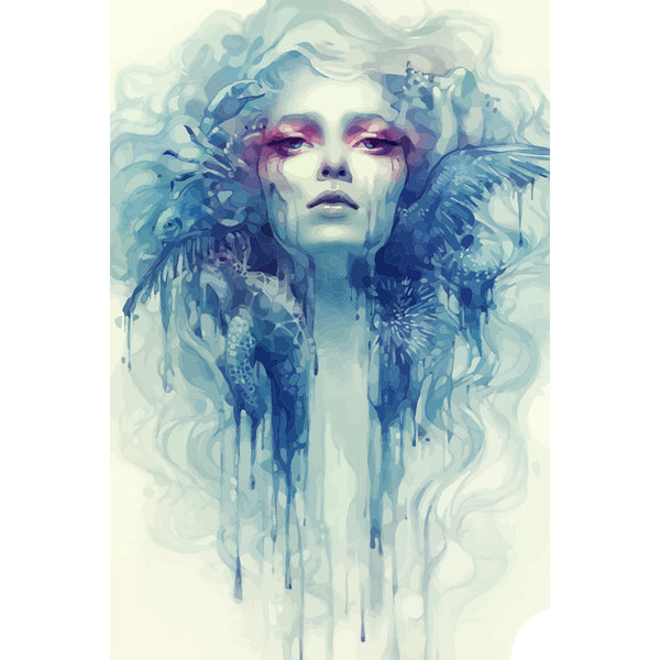 Blue Woman, Digital Art