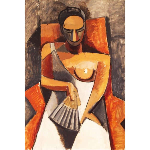 Portrait Woman with Fan, Reproduction