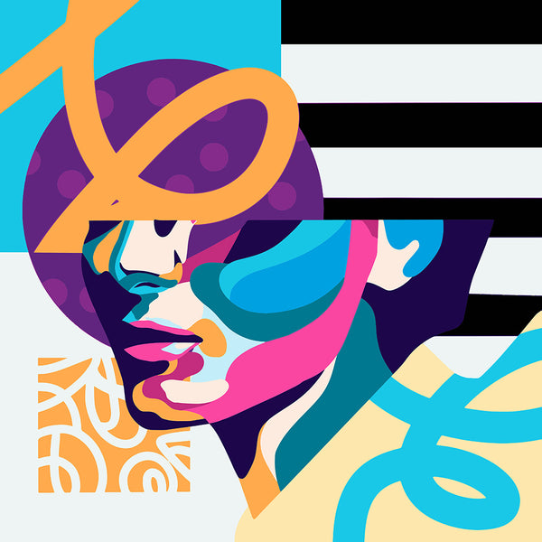 Abstract Woman Portrait, Digital Art