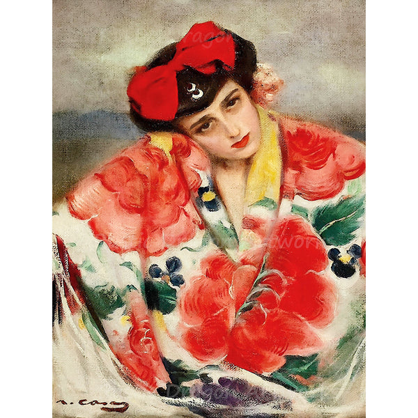 Girl with a Shaw, Reproduction