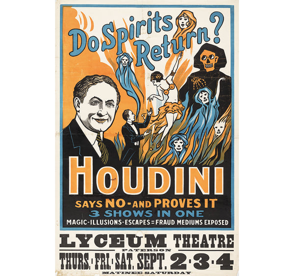 Harry Houdini Advertising Poster