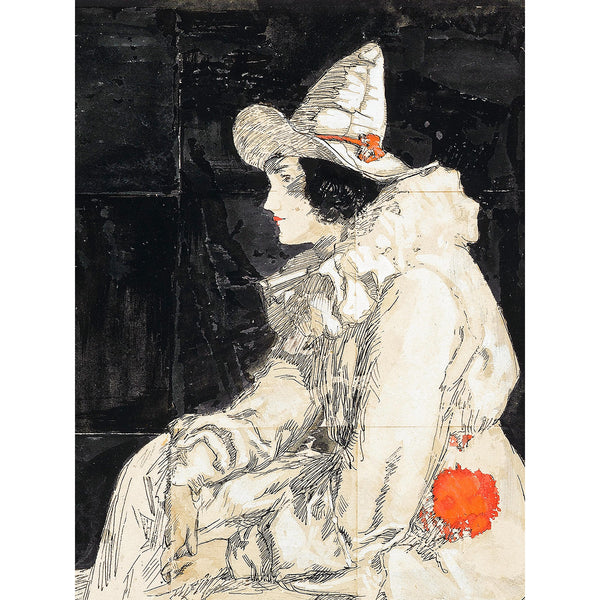 Pierrot by Edmund Blampied, Reproduction