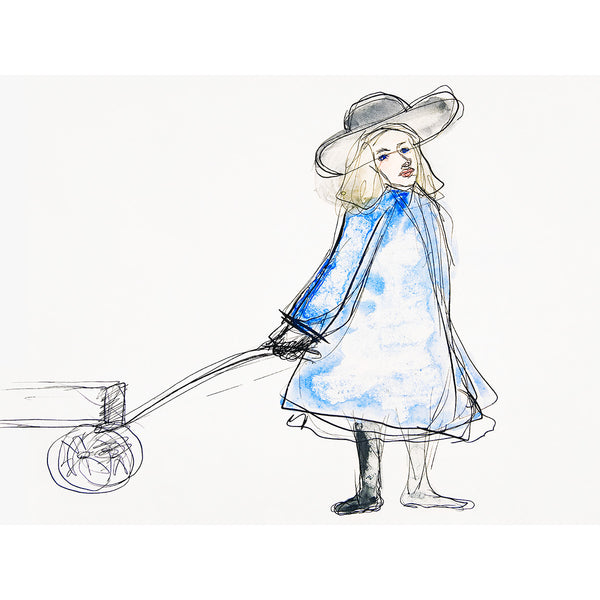 Girl Pulling Wagon, Reproduction