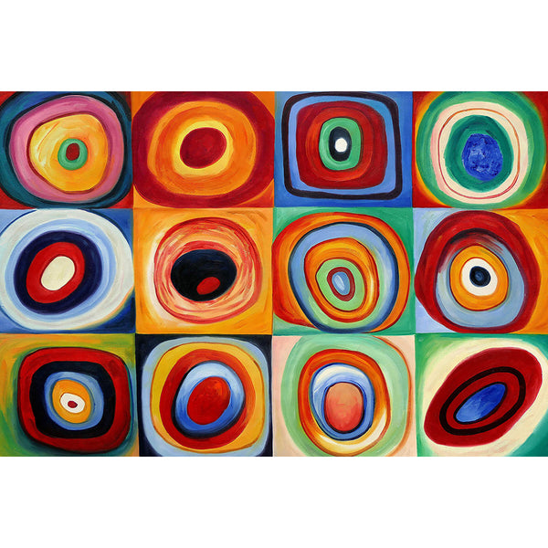 Farbstudie Quadrates Pattern, Reproduction