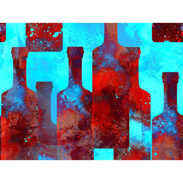 Multi-color Bottles, Watercolor Art