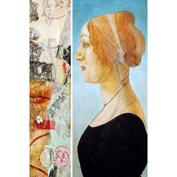 Portrait of a Lady by Botticelli, Altered Art